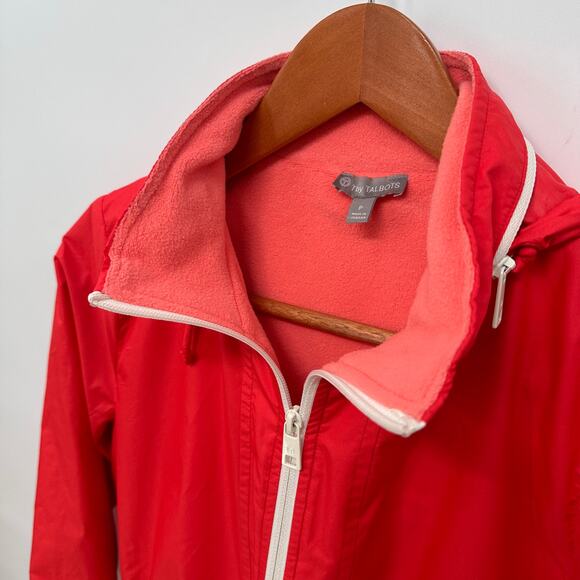 T BY TALBOTS Pink Fleece Lined Spring Water Resistant Jacket // XS Petite - Picture 5 of 14